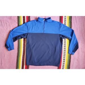 Nike Golf Blue Pullover Quarter Zip Sweater 2XL